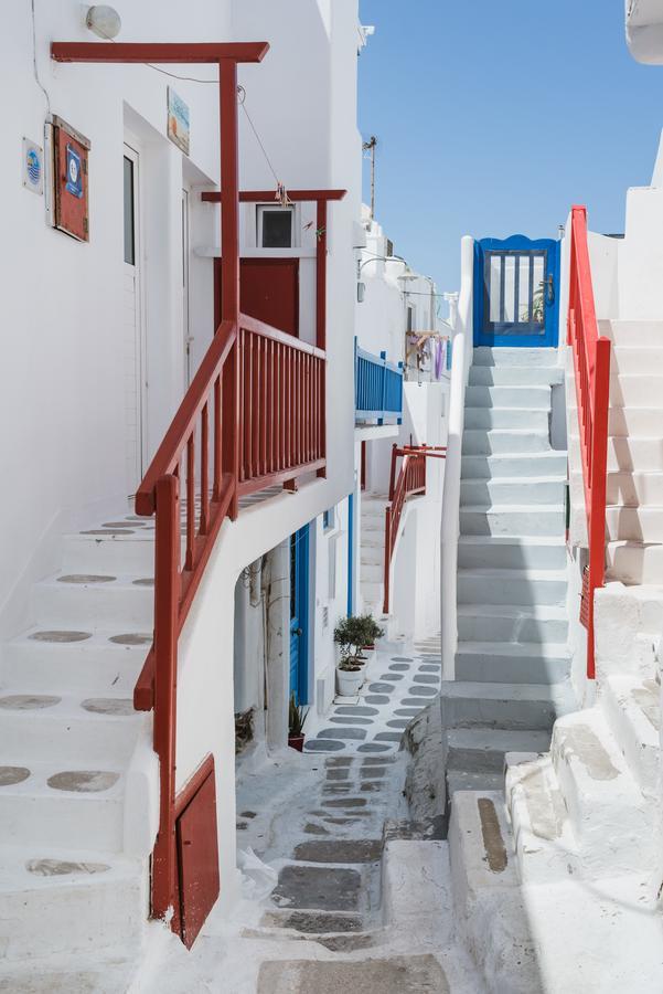 Апартаменты White And Grey Chora Mykonos Town Экстерьер фото