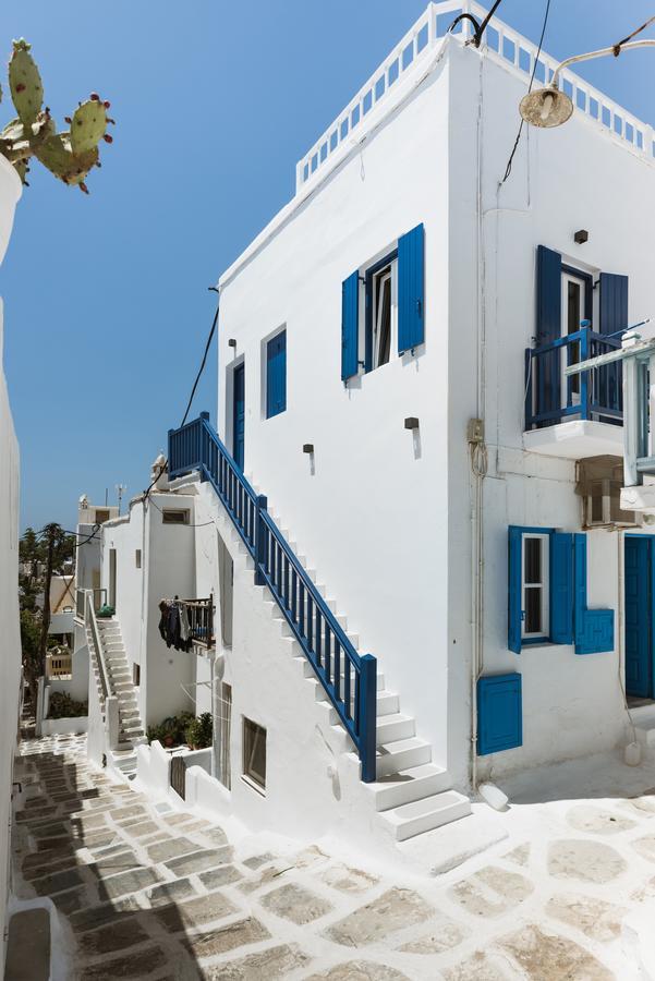 Апартаменты White And Grey Chora Mykonos Town Экстерьер фото