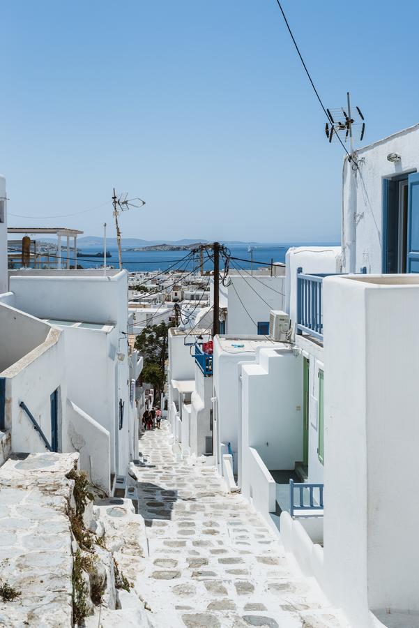 Апартаменты White And Grey Chora Mykonos Town Экстерьер фото